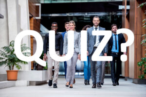Group of trainee solicitors walking